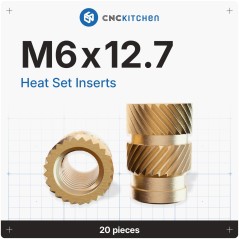 Inserti filettati - M6x12.7 20 pz