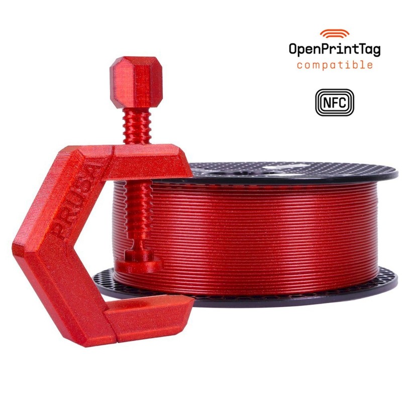 Prusament PETG 1kg 1.75 Carmin Red Trasparent