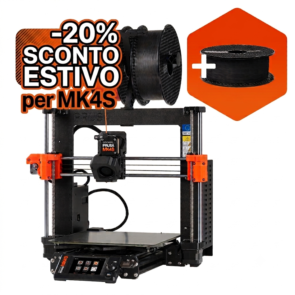 Offerta ESTIVA: -20% per MK4S assemblata Offerta ESTIVA: -20% per MK4S assemblata